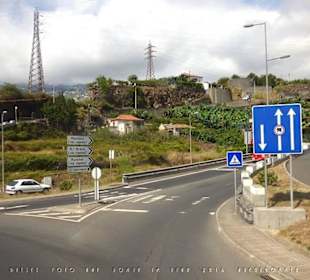#1376 Yellow Bus hellblau Madeira-Camara de Lobos.