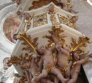 Kanzel in Stadtpfarrkirche (von unten)