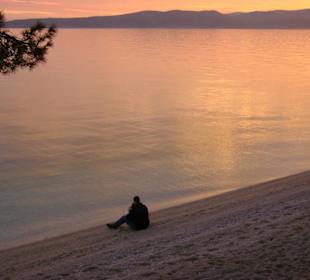 Sunset in Punta Rata beach