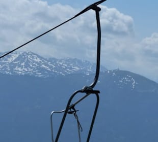 Blick auf den Sessellift