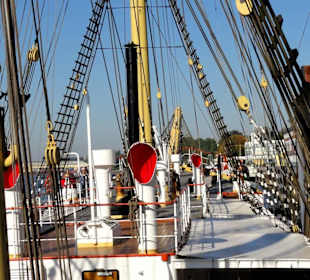 Impressionen vom Deck des Schulschiffes