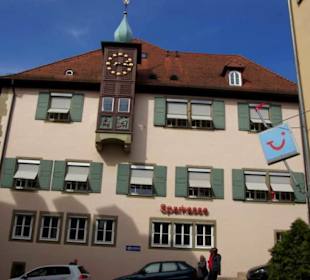 Die Erker an den Häusern