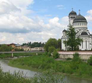 New othodox church by the river