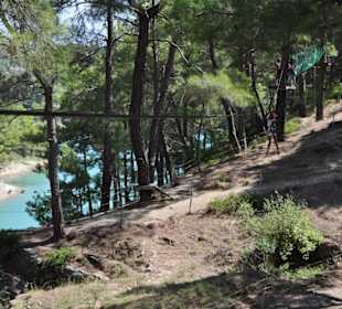 Hindernisse im Adventure-Park