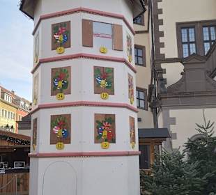 Weihnachtsmarkt von Schweinfurt auf dem Marktplatz