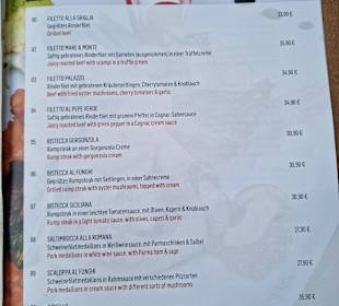 Speisekarte 
