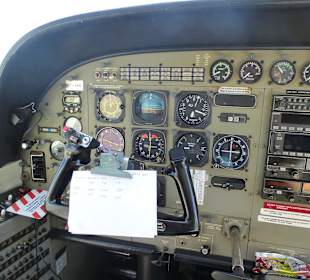 Arbeitsplatz des Piloten