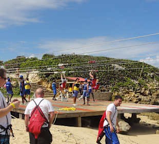 Ankunft - Ziel der Zipline