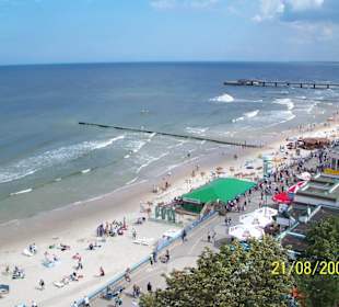 Widok na morze z latarni w Kołobrzegu