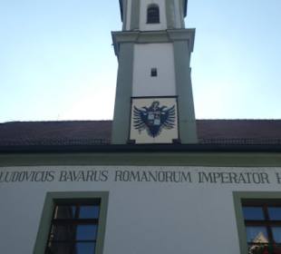 Blick zum Alten Rathaus von Bad Kötzting
