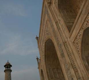 Taj Mahal zum Sonnenuntergang
