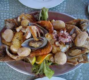 Fischplatte im Restaurant Casa vieja