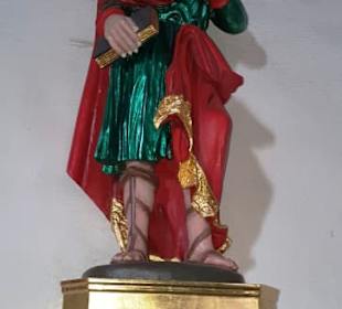 Tolle Heiligenfigur Blattgold