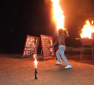 Feuershow Strandbar Maria 