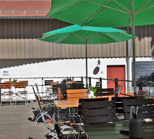 Auf der Terrasse des Bräuwerck