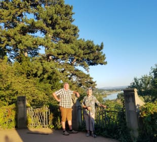Blick  zum  _Blauen  Wunder  und  Elbe Hotel Schloß Eckberg