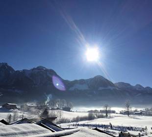 Ausblick vom Balkon des Hotels