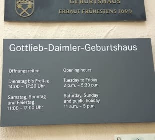Geburtshaus Gottlieb Daimler