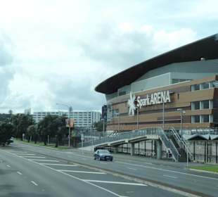 Mit dem Hop on Hop off Bus in Auckland unterwegs