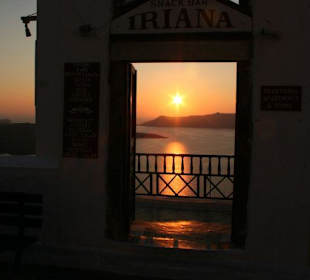 Sonnenuntergang in Fira
