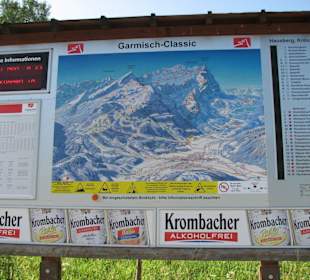 Übersichtstafel an der Aussichtsplattform Alpspitz