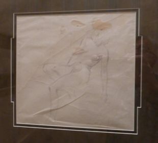 Einrichtung o.k. - mit div. Bildern an der Wand