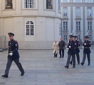 Wachablösung auf der Burg