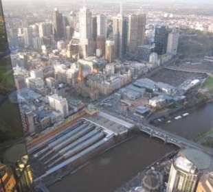 Melbourne von oben, vom Eureka Sky Tower