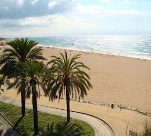 Calella widok na plażę