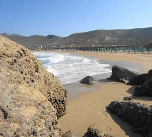 Komplette Strandansicht