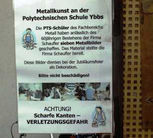 Metallkunstausstellung in der Stadt