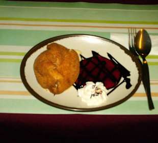 Frittiertes Eis