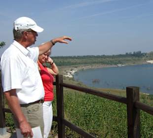 Exkursionsleiter Hirsch bei der Arbeit