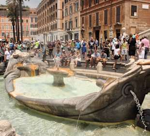 Fountain near the Spanish Steps