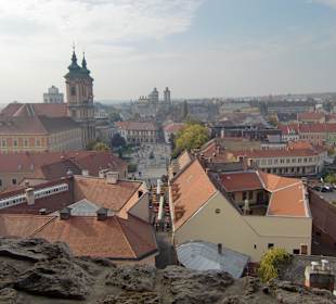 Blick von der Burg auf Dobosplatz