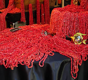 Korallengeschäfte in der Altstadt von Alghero