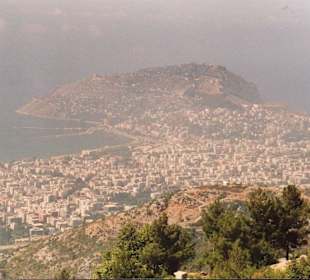 Ausblick auf Alanya vom Taurusgebirge aus