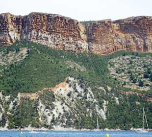 Sicht vom Wasser auf die Route des Crêtes