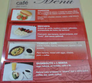 Ein Menü war im Ticketpreis enthalten