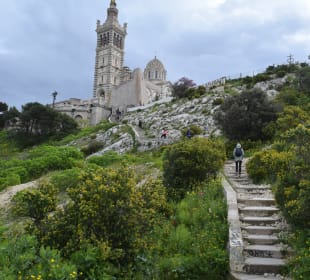 Treppe zur Notre Dame de la Garde