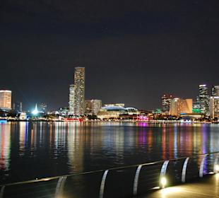 Skyline Singapore, abends