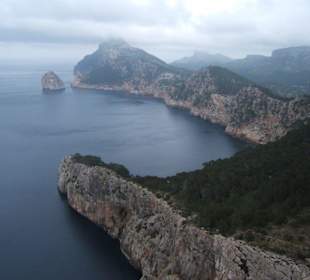 Cap Formentor in Wolken