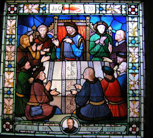 Bleiglasfenster im Altem Rathaus