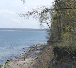 Blick vom Höhenweg auf die Ostsee und Küste