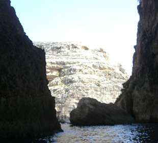 Blick aus der Grotte