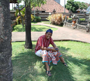 Kleine Pause unter dem Palmen