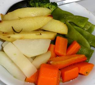 Gemüsebeilage zum Fleisch