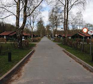 Weg zu den Ferienhäusern