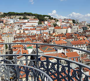 Lissabon, Aussicht vom Elevador de Santa Justa