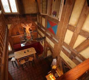 Historische Fachwerk in den Etagen